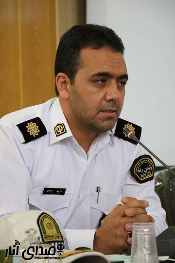 سرگرد پورموسی بعنوان رئیس پلیس راه انار منصوب شد/تصاویر