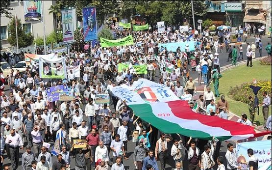 اعلام زمان  و مکان برگزاری راهپیمایی روز قدس در انار