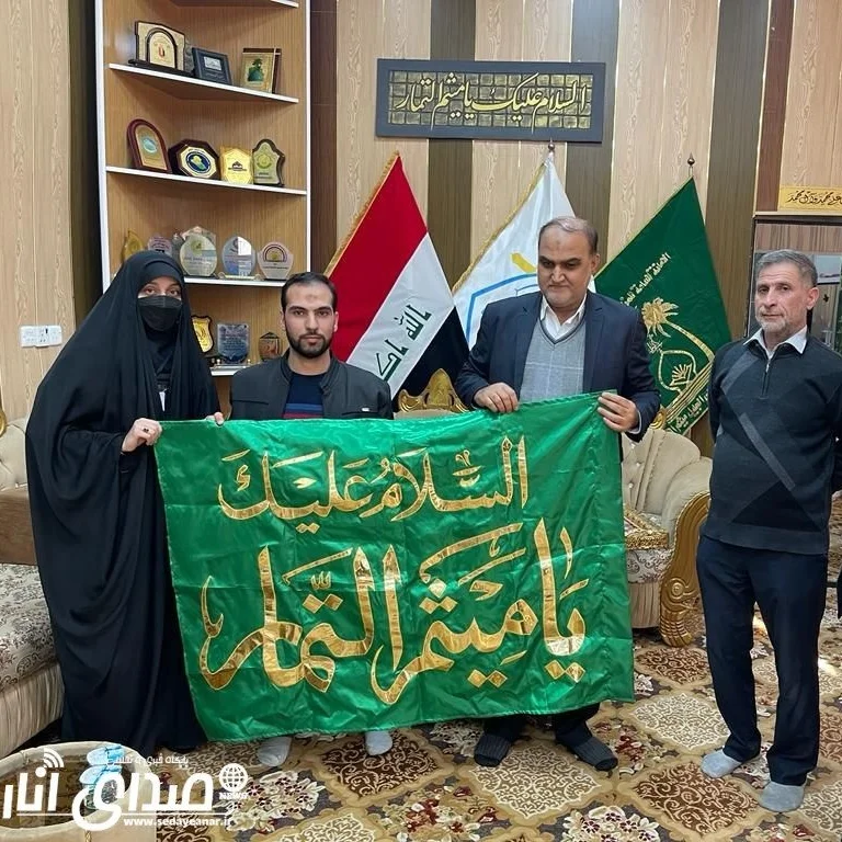 دیدار جانباز اناری با تولیت آستان مقدس میثم تمار در عراق