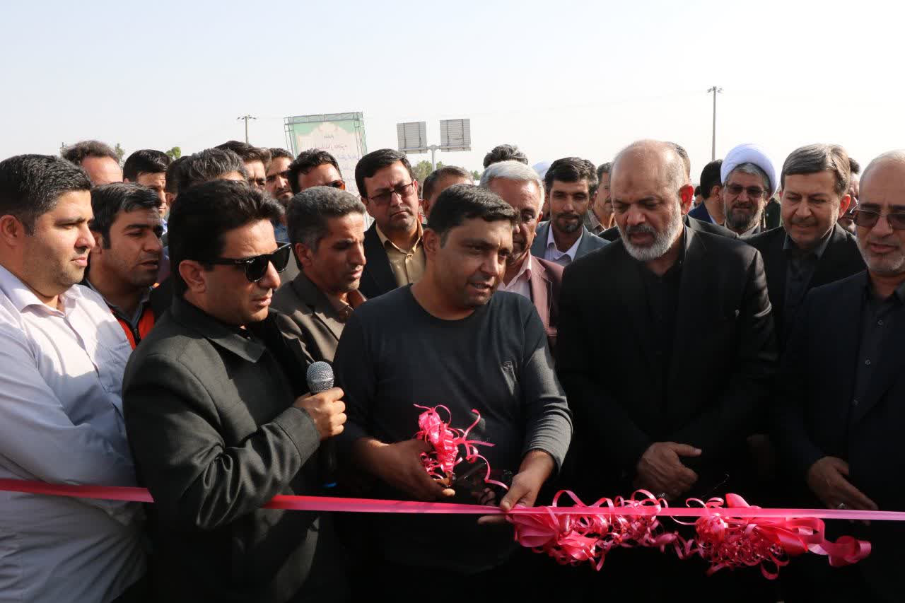 افتتاح پل تقاطع غیرهمسطح کمربندی انار با حضور وزیر کشور