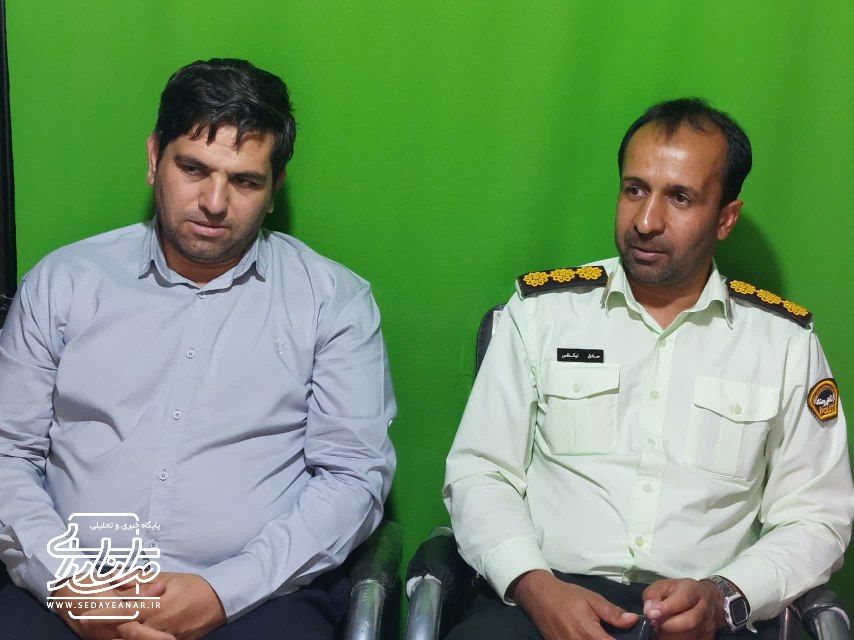 بازدید فرمانده انتظامی شهرستان انار از دفتر پایگاه خبری صدای انار