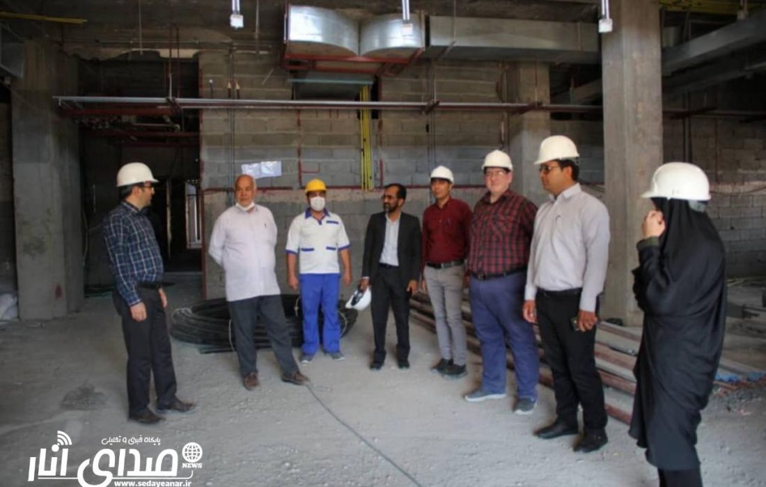 بازدید رئیس و اعضای شورای شهرستان انار از پروژه احداث بیمارستان