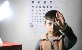 طرح پیشگیری از تنبلی چشم کودکان درشهرستان انار آغاز شد