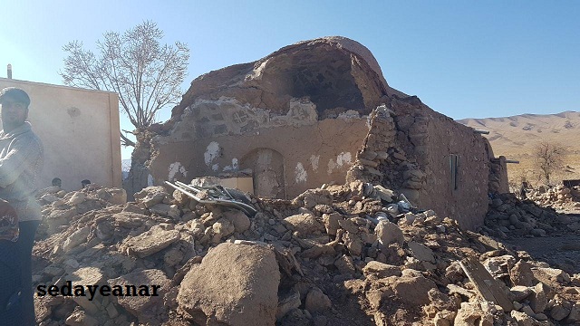 تصاویر اختصاصی صدای انار از مناطق زلزله زده گورک از توابع شهر هجدک کرمان