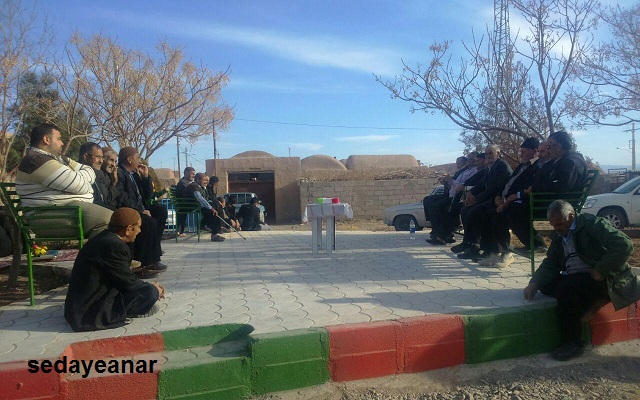 افتتاح بوستان سالمندان در روستای قربان آباد انار+تصاویر