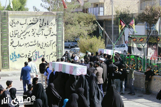 عطر شهیدان بار دیگر در شهر انار پیچید+تصاویر