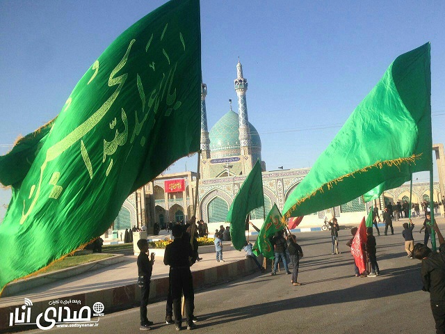 گزارش تصویری عزاداری هیات های مذهبی انار در ششمین روز محرم در امامزاده محمدصالح(ع)