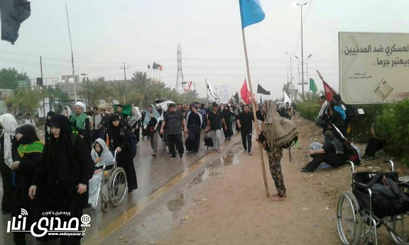 تصاویر ارسالی از پیاده روی اربعین حسینی