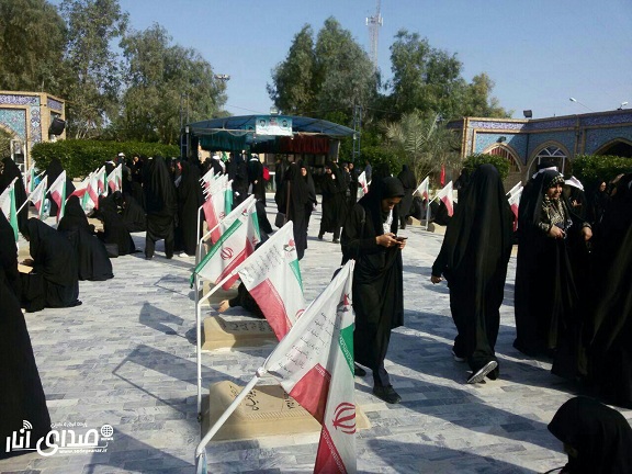گزارش تصویری کاروان راهیان نور دانش آموزان دختر شهرستان انار در منطقه عملیاتی هویزه