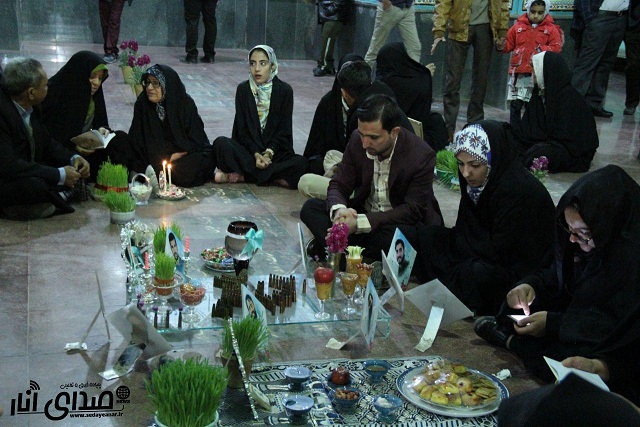 گزارش تصویری از لحظه تحویل سال در امامزاده محمدصالح (ع) انار