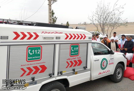 رونمایی از خودرو امداد و نجات در شهرستان انار