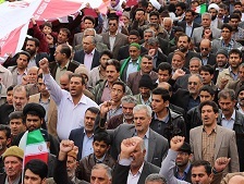 اعلام زمان و مسیر راهپیمایی ۲۲بهمن در شهر انار